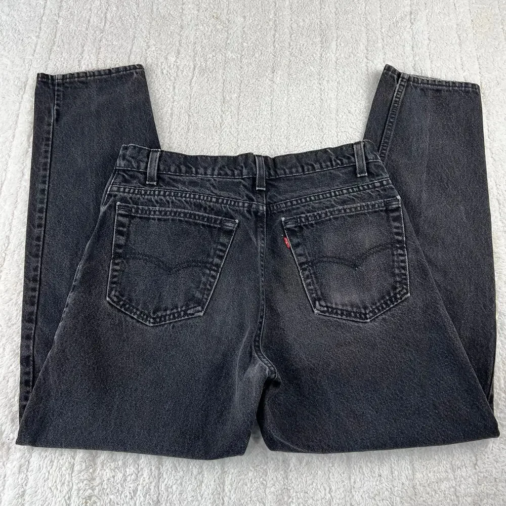 Levi's Black Vintage Jeans Size 32X29 USA Made Tapered leg